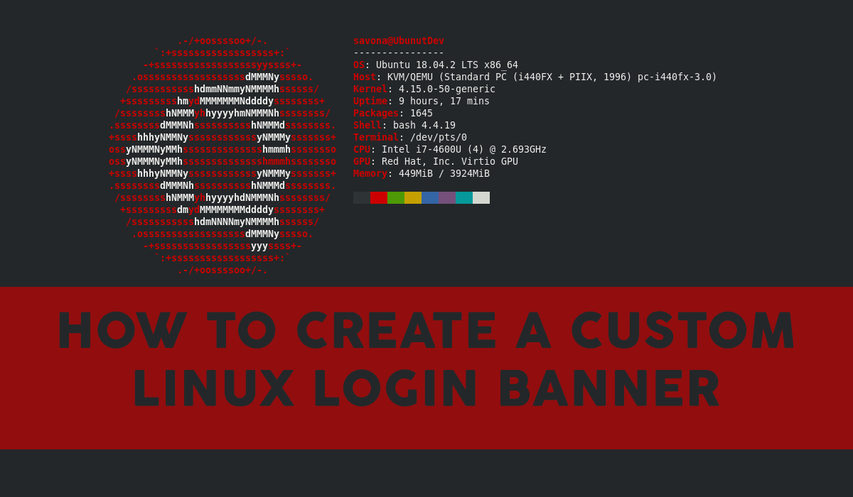 Create a Custom MOTD or Login Banner in Linux - Putorius