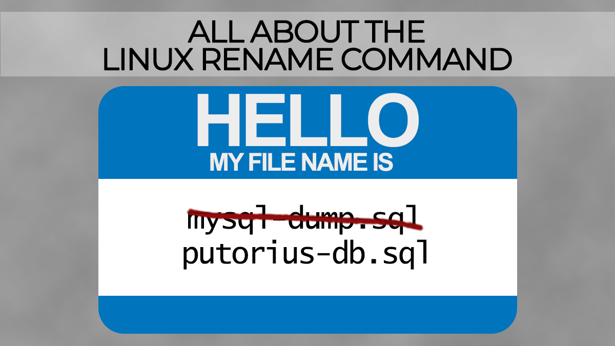 Rename Command - Renaming Files In Linux - Putorius