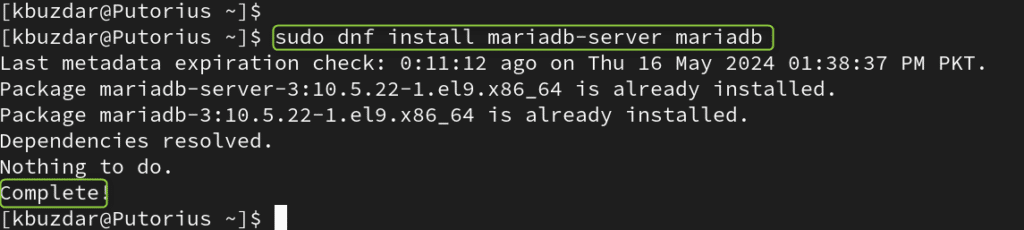 mariadb