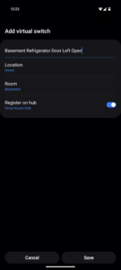 Smartthings virtual switch creation