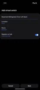 Smartthings virtual switch creation